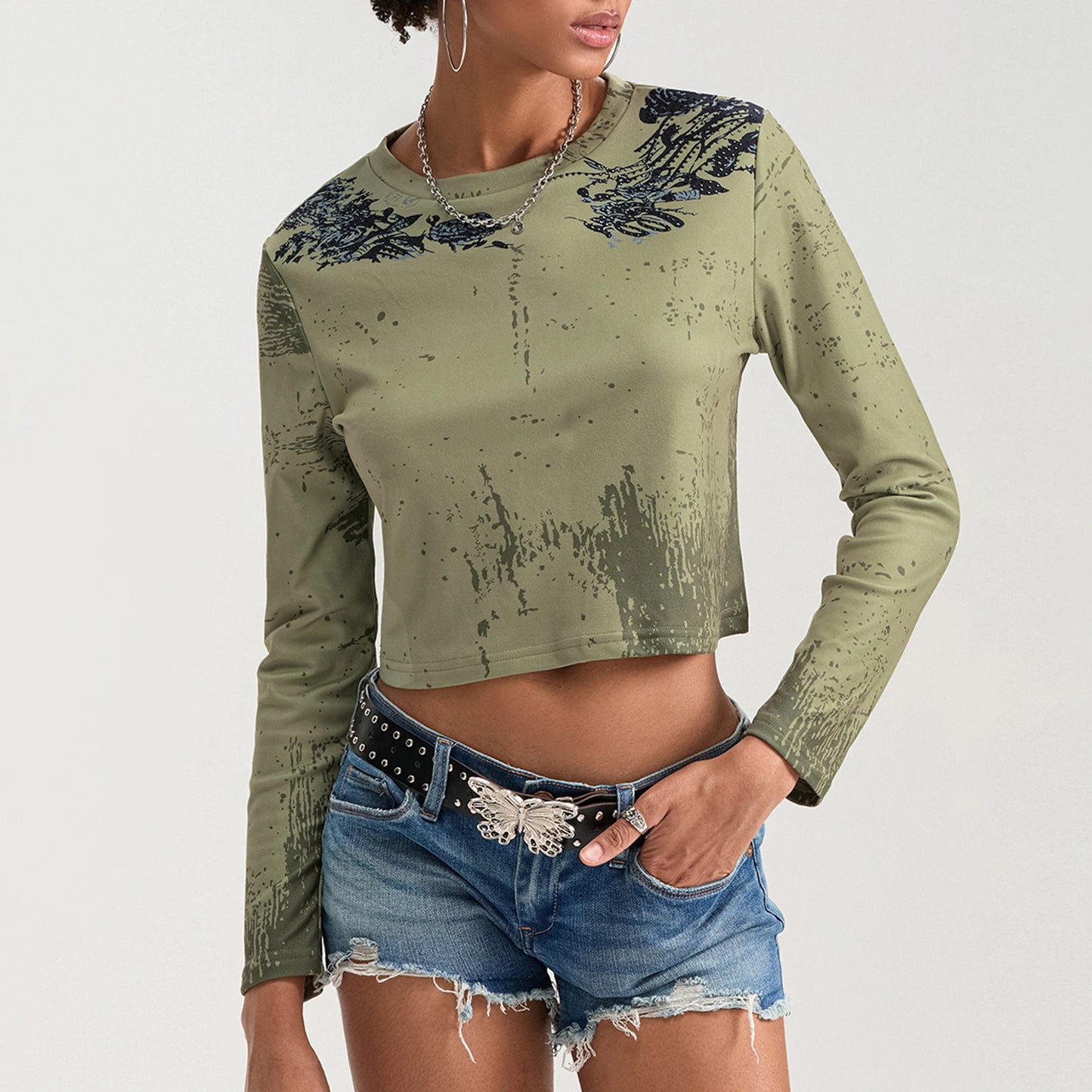 Aesthetic Gothic Crop Tee