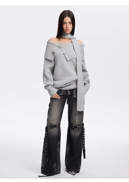 Black Baggy Boyfriend Jean