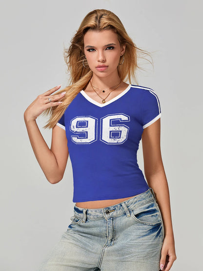 Babe  V Neck Tee