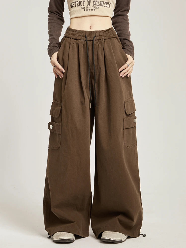High Waisted Plicated Multiple Pockets pant