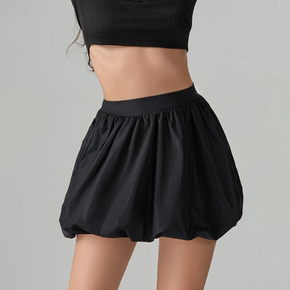 Bubbly Poplin Mini Skirt