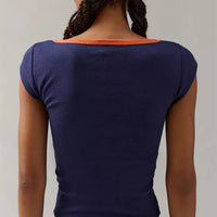 Hip-Hop Letter Print Blouse