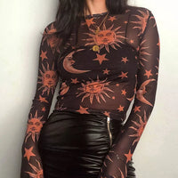 Transparent Sun Moon Top