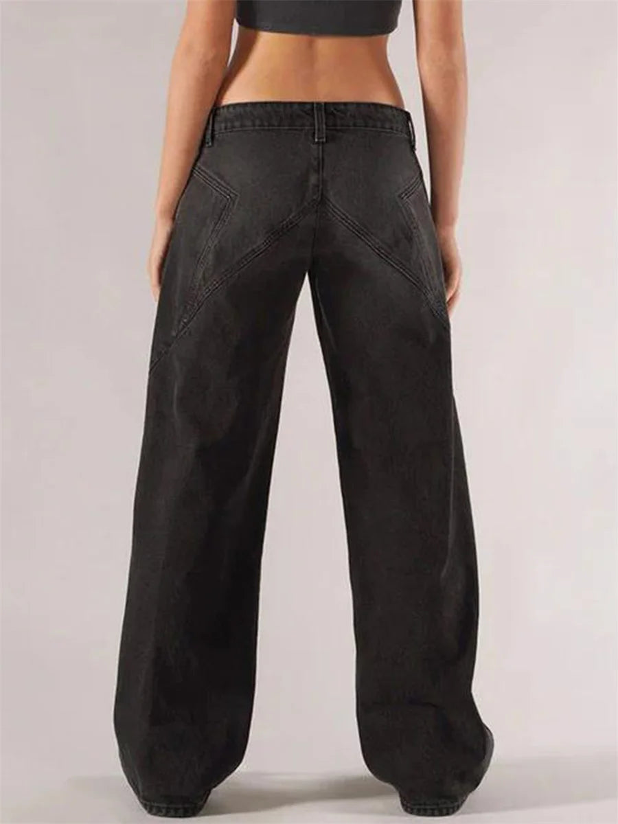 Gaono Retro Wide-Leg Denim