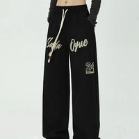 Black Wide Leg Sweatpants