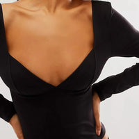 Vanessa V-Neck Long Sleeve Top