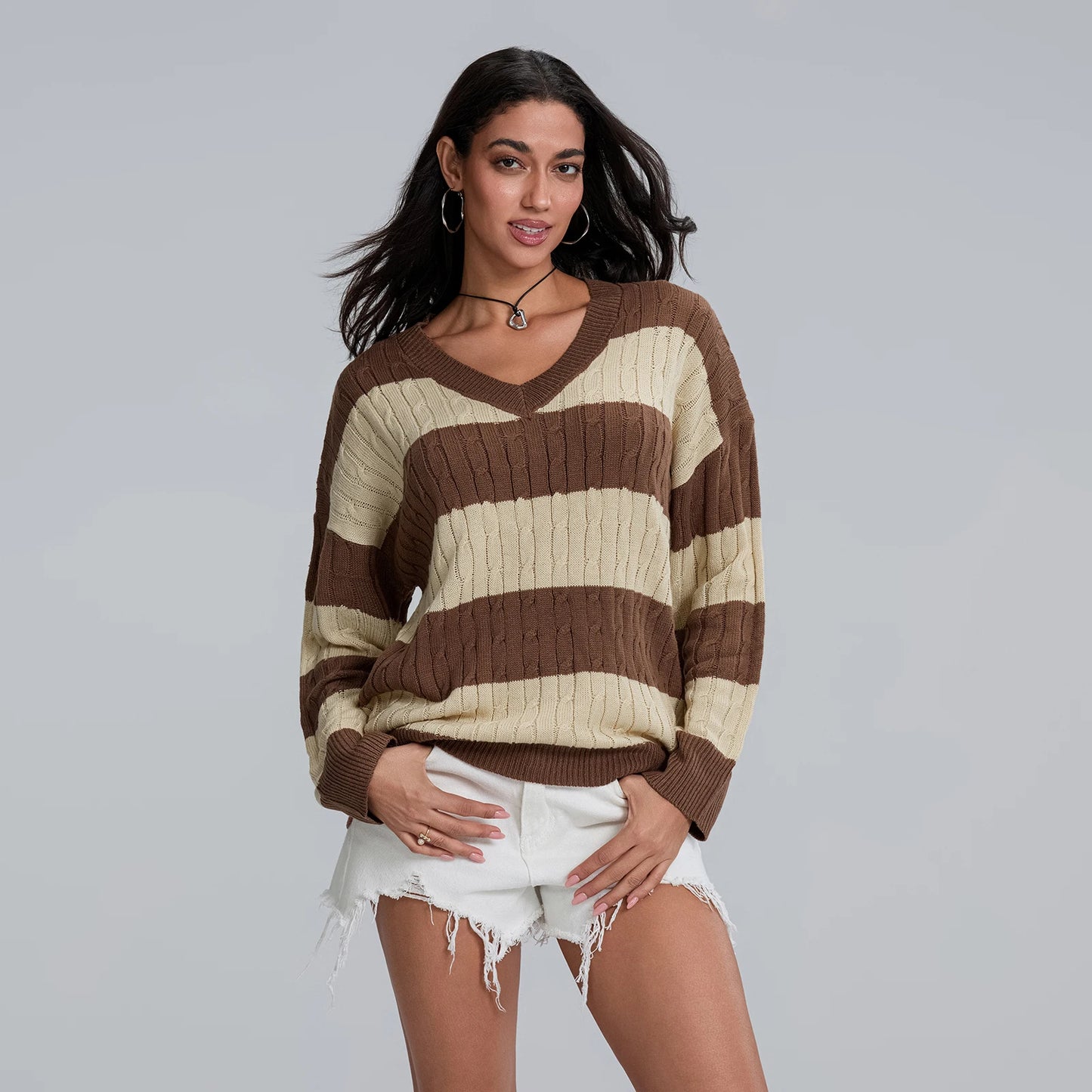 Oversized Crew Neck Pullover Sweater