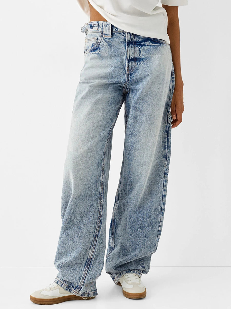 women Low Rise Boyfriend Jeans