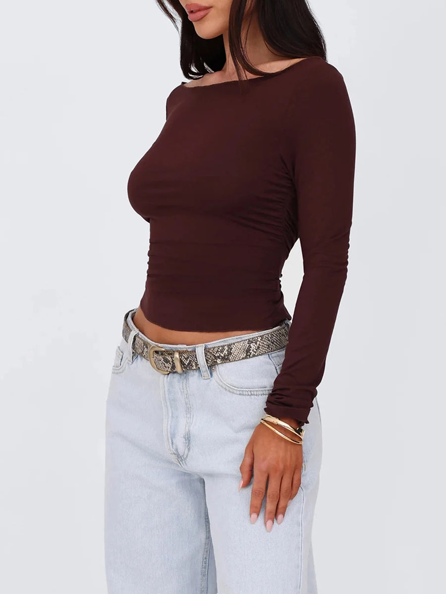 Long Sleeve Basic Tee Top