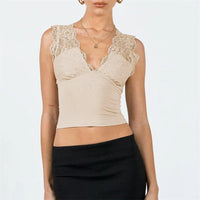 Slinky V-Neck Sleeveless Top