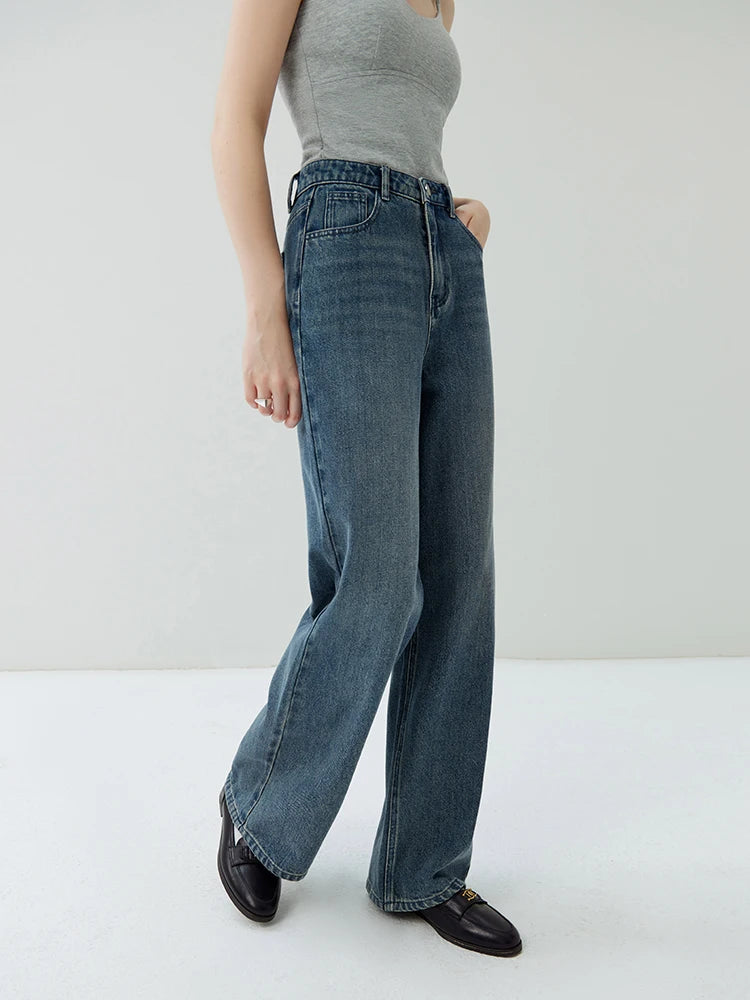 Elegante blue Wide Leg Jeans