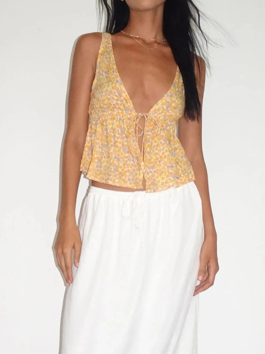 Floral Print Tank Top