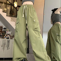 High Waist Wide Leg Cargo