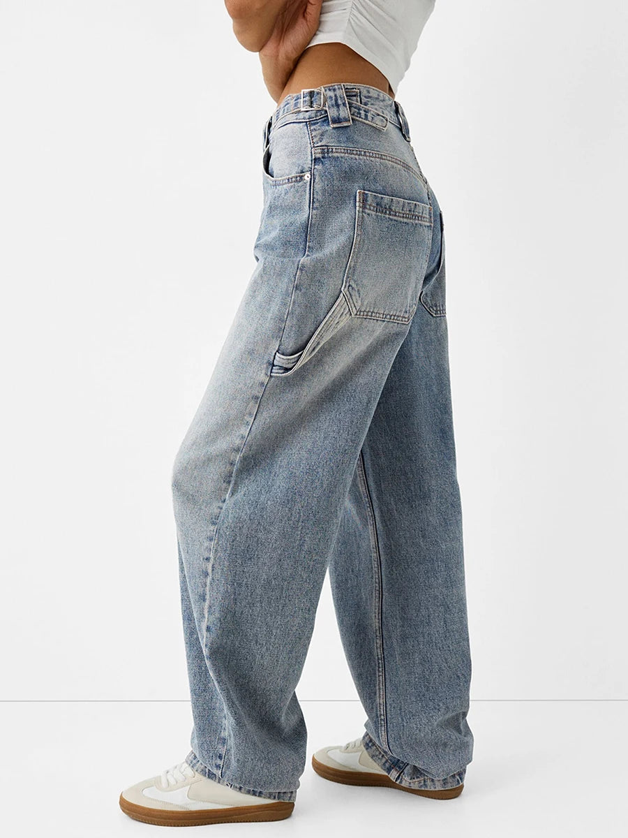 women Low Rise Boyfriend Jeans