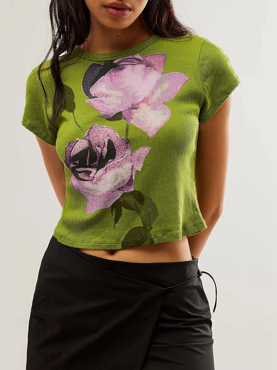 Printed Graphic Baby Tee