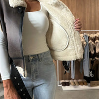 Sleeveless Faux leather Vest