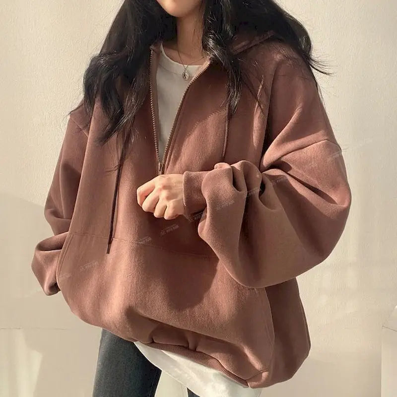Oversized Zip Up Hoodie