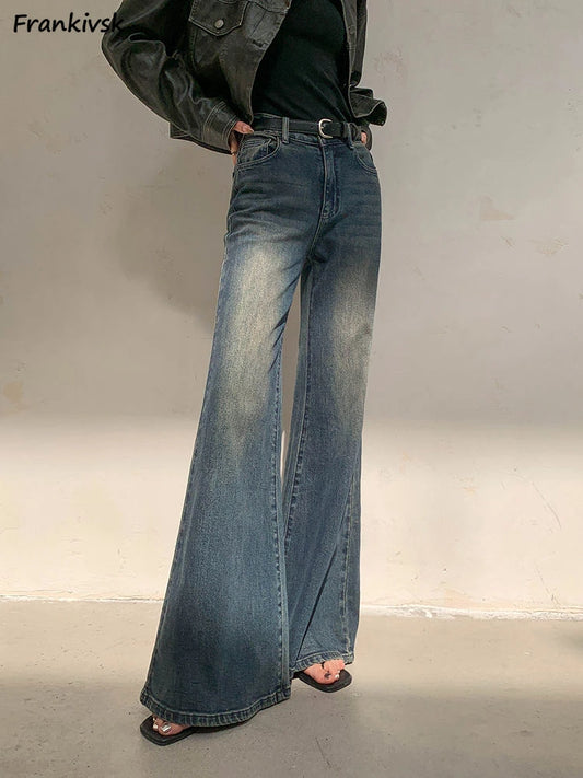 Ladies Wide Leg Jeans