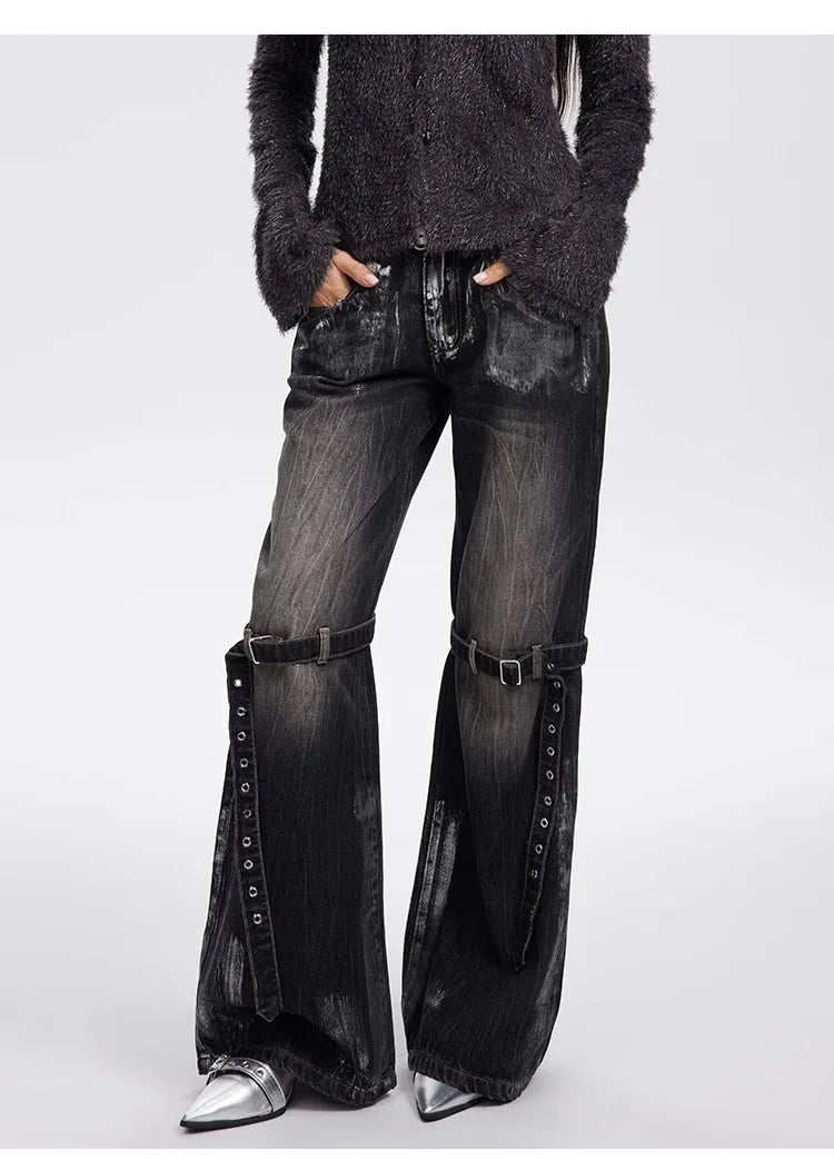 Black Baggy Boyfriend Jean