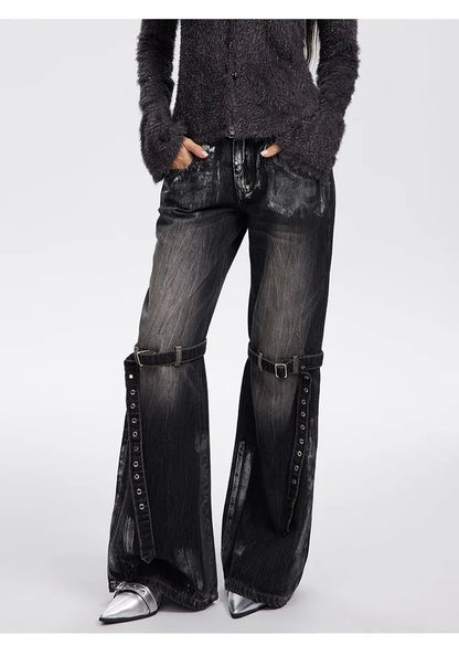 Black Baggy Boyfriend Jean