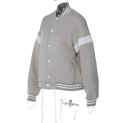 Drawstring Loose Jacket Coat
