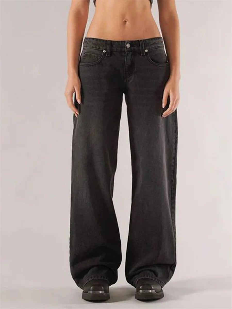 Gaono Retro Wide-Leg Denim