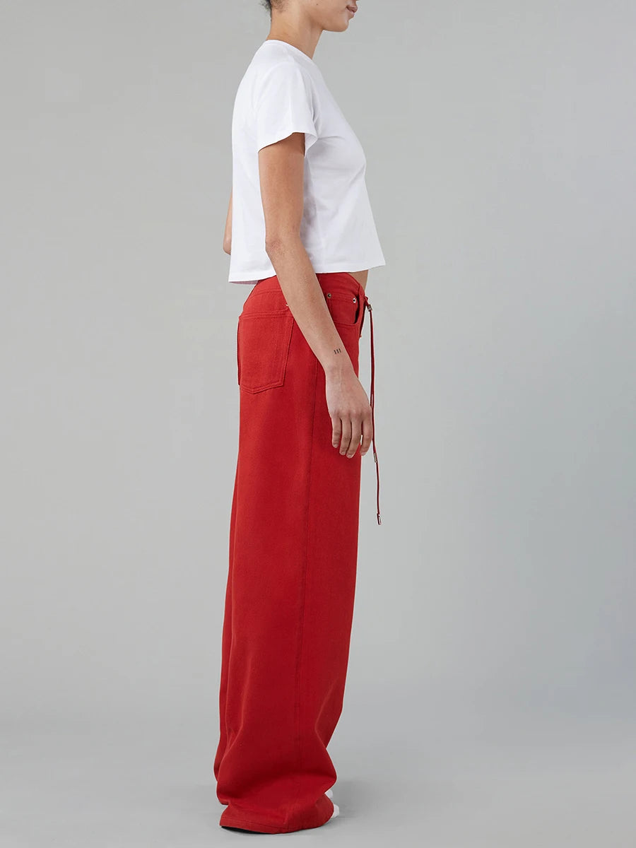 Women’s Drawstring Loose Fit Jeans