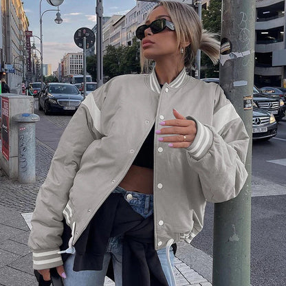 Drawstring Loose Jacket Coat