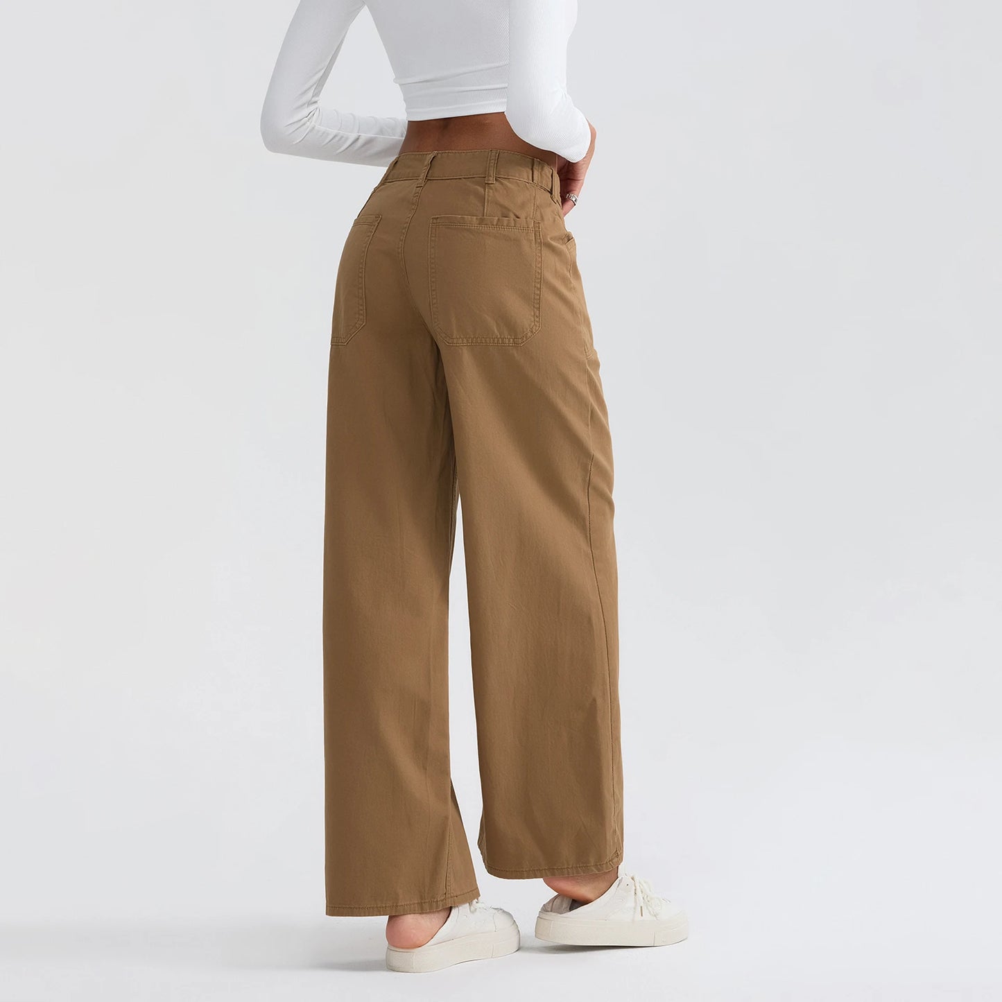High Waist Wide Leg Denim Pants