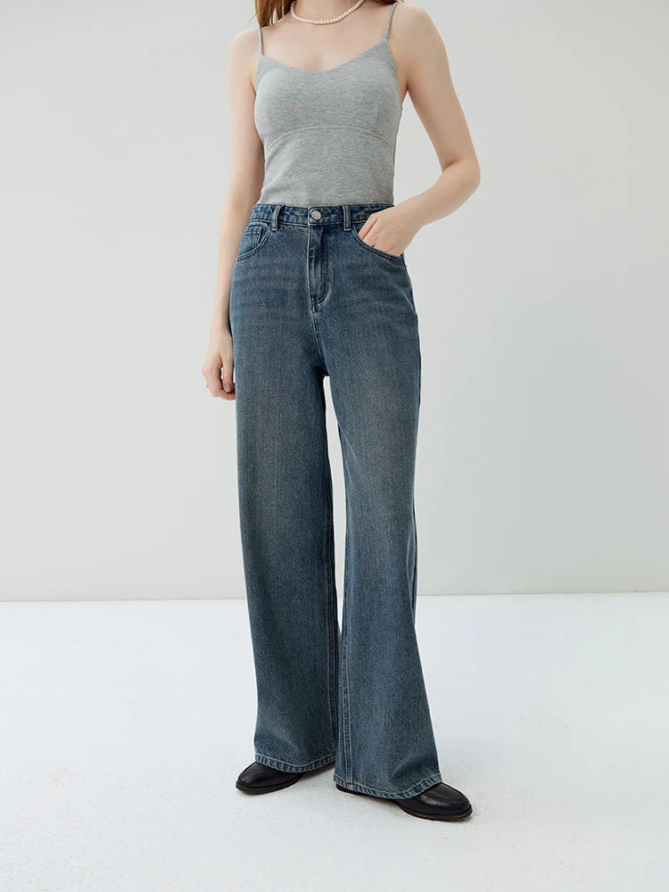 Elegante blue Wide Leg Jeans