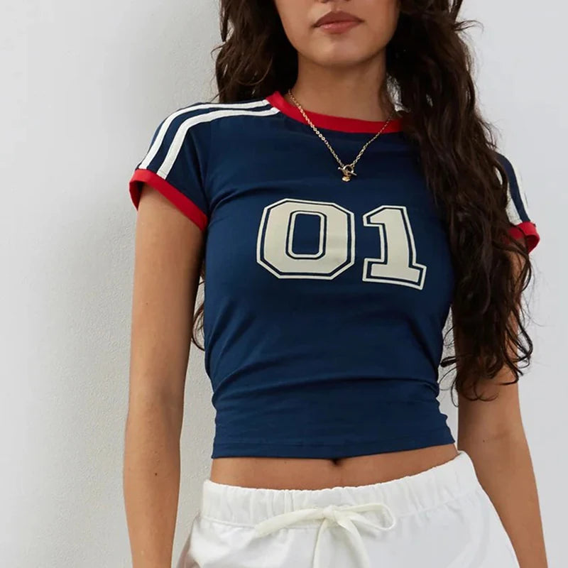 Blue Graphic Short Sleeve Tee