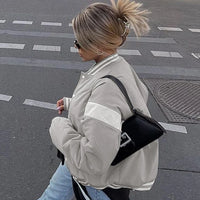 Drawstring Loose Jacket Coat