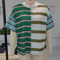 Color Pop Stripe Tee Top