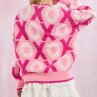 Women’s Heart Jacquard Knit Sweater