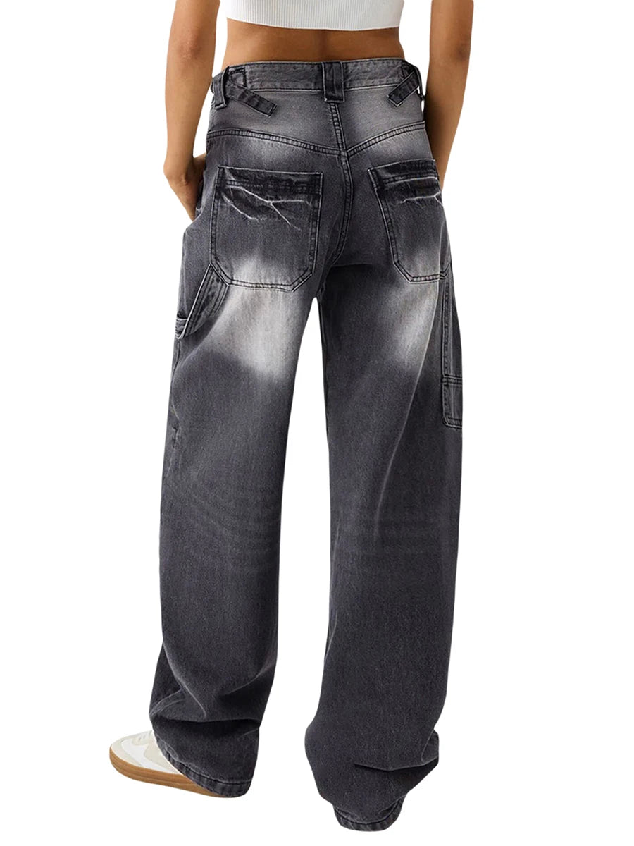 women Low Rise Boyfriend Jeans