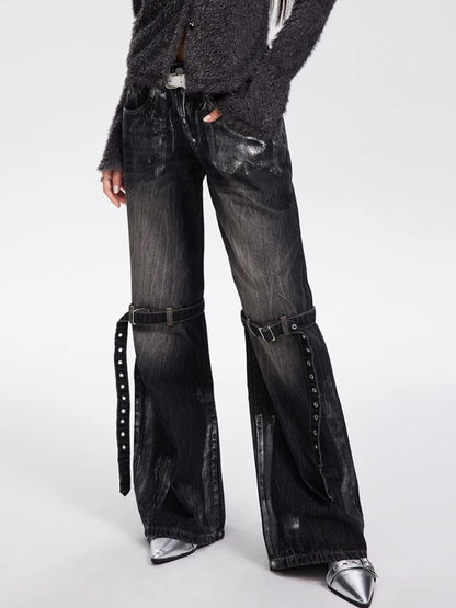 Black Baggy Boyfriend Jean