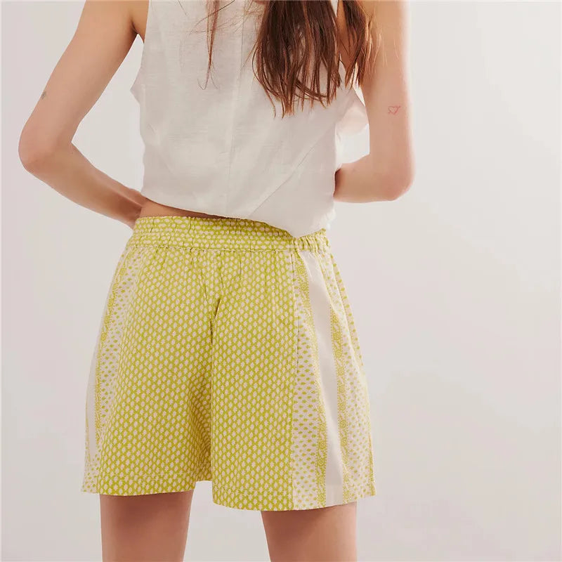 Vacation Beach  High Waist Short
