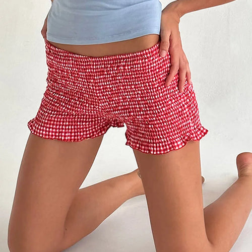 Colored  Shirred Bloomer Shorts