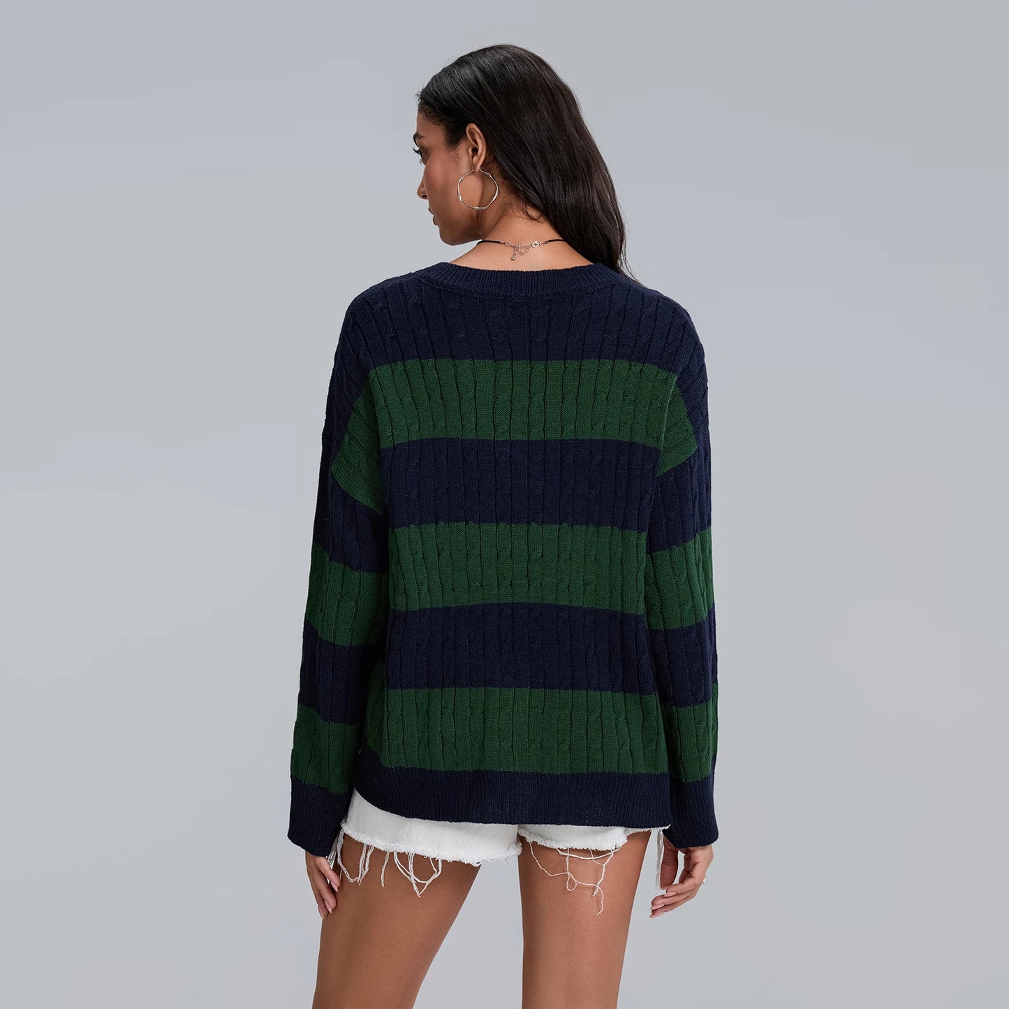 Oversized Crew Neck Pullover Sweater