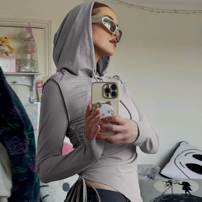 Drawstring Slim Hoody