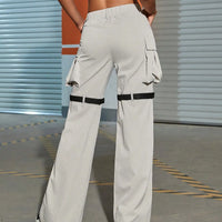Pocket Belted Cargo Trousers