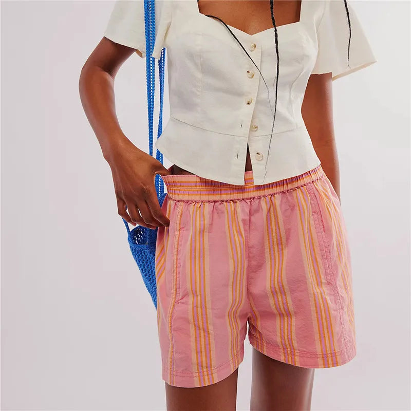 Vacation Beach  High Waist Short