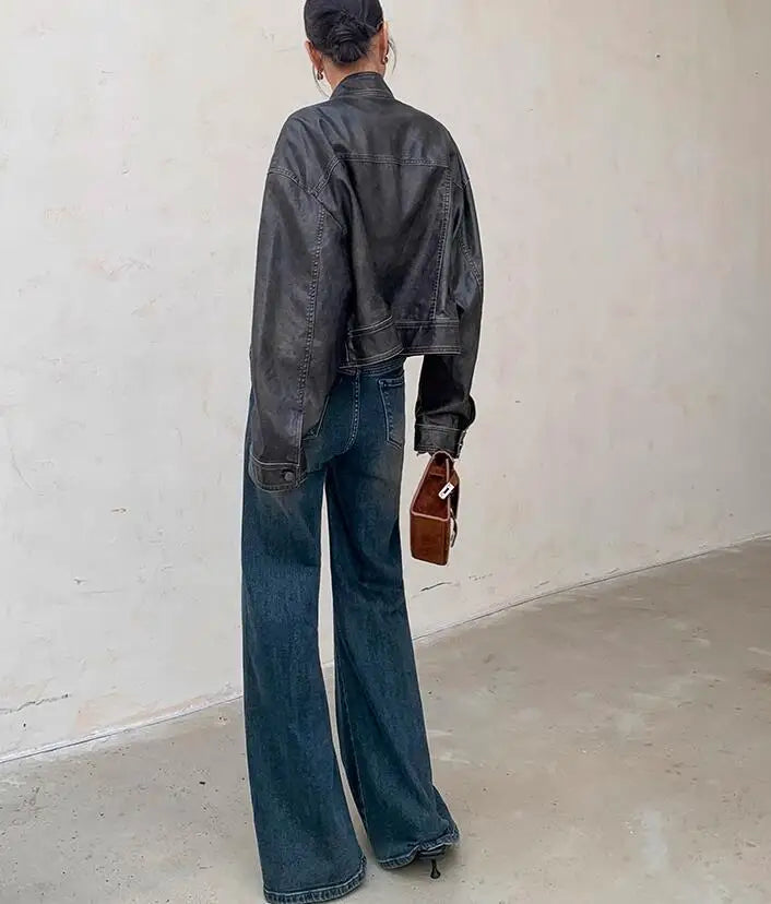 Ladies Wide Leg Jeans