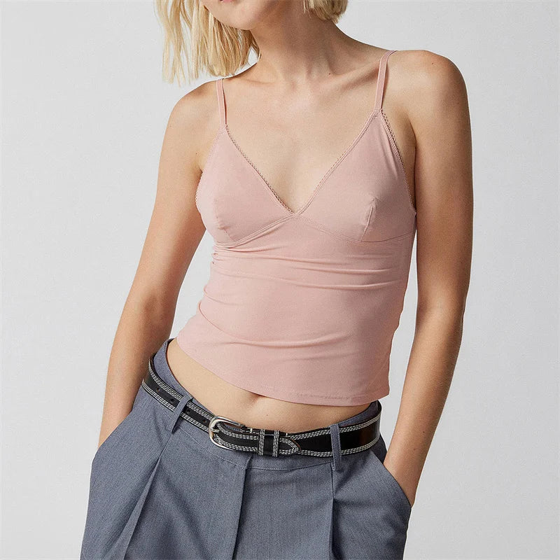 Vibrant Deep V-Neck Camisole
