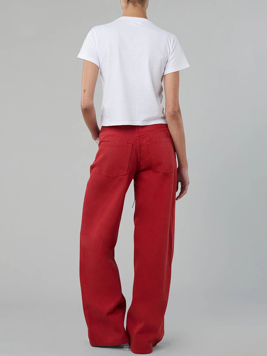 Women’s Drawstring Loose Fit Jeans