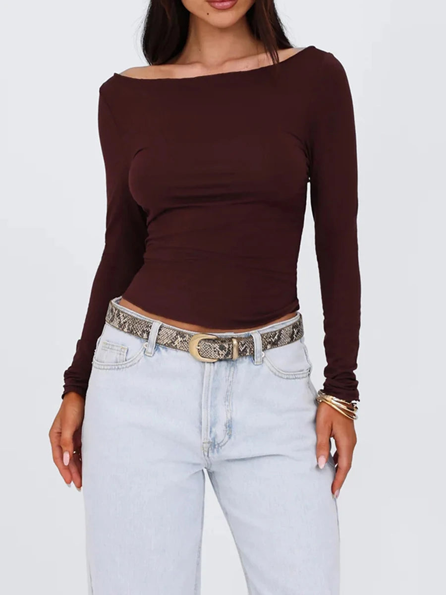 Long Sleeve Basic Tee Top