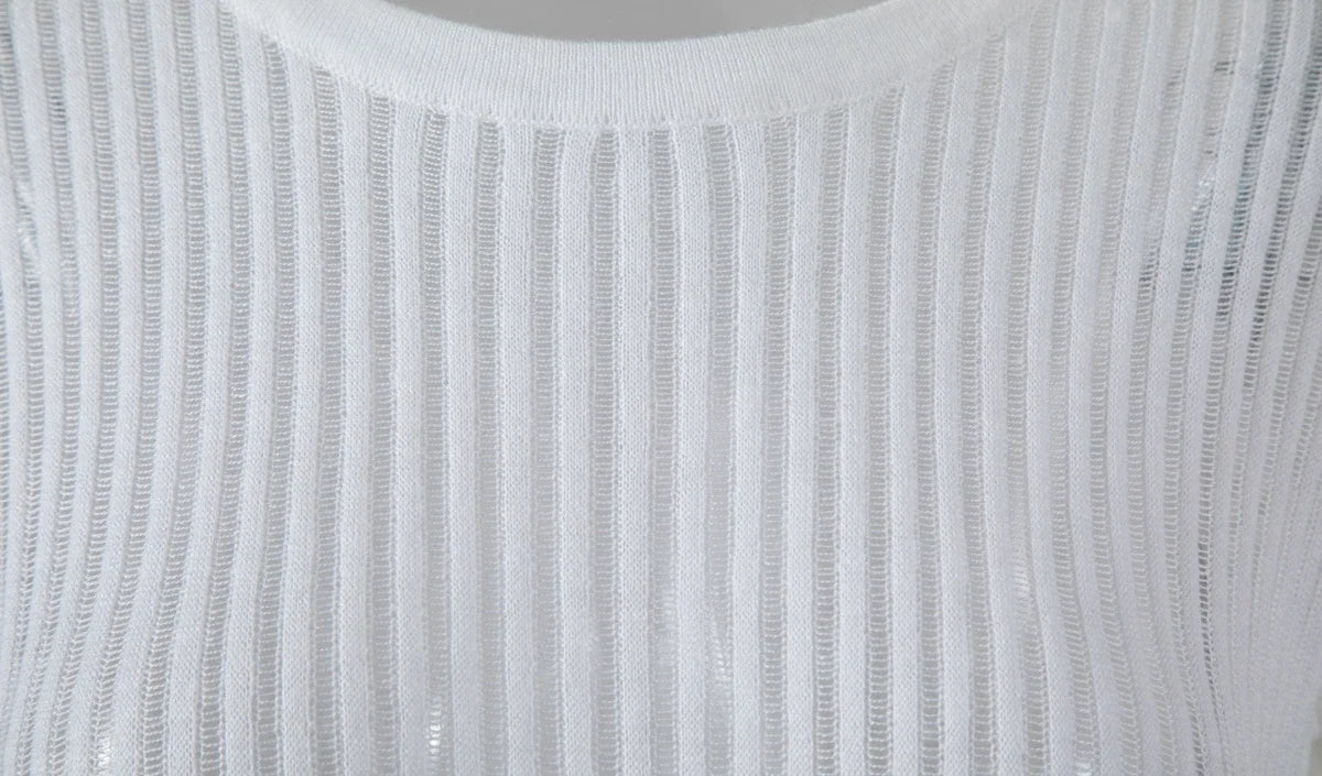 Long Sleeve triped See Through top