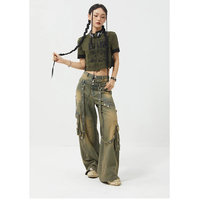American Retro Hiphop Boyfriend Jeans