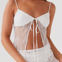 Sexy Tie Front Camisole Top