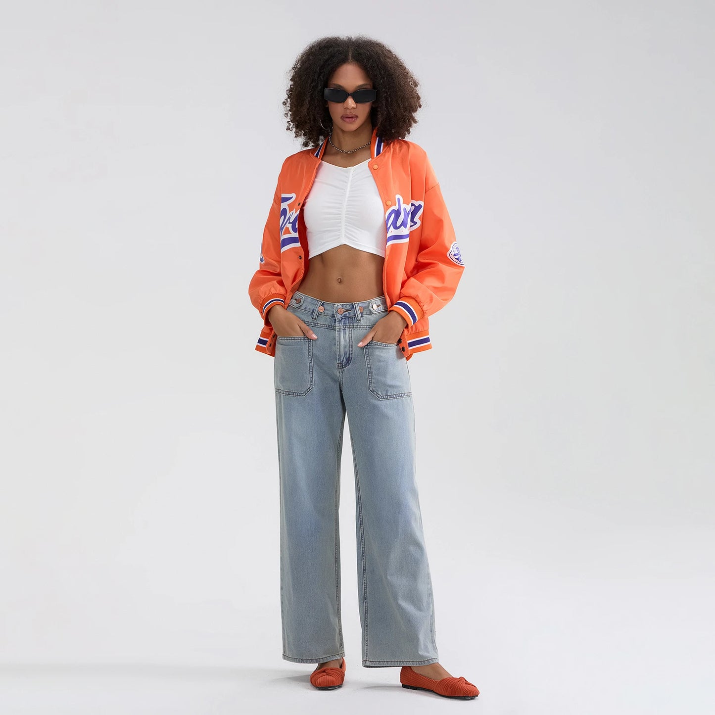 High Waist Wide Leg Denim Pants